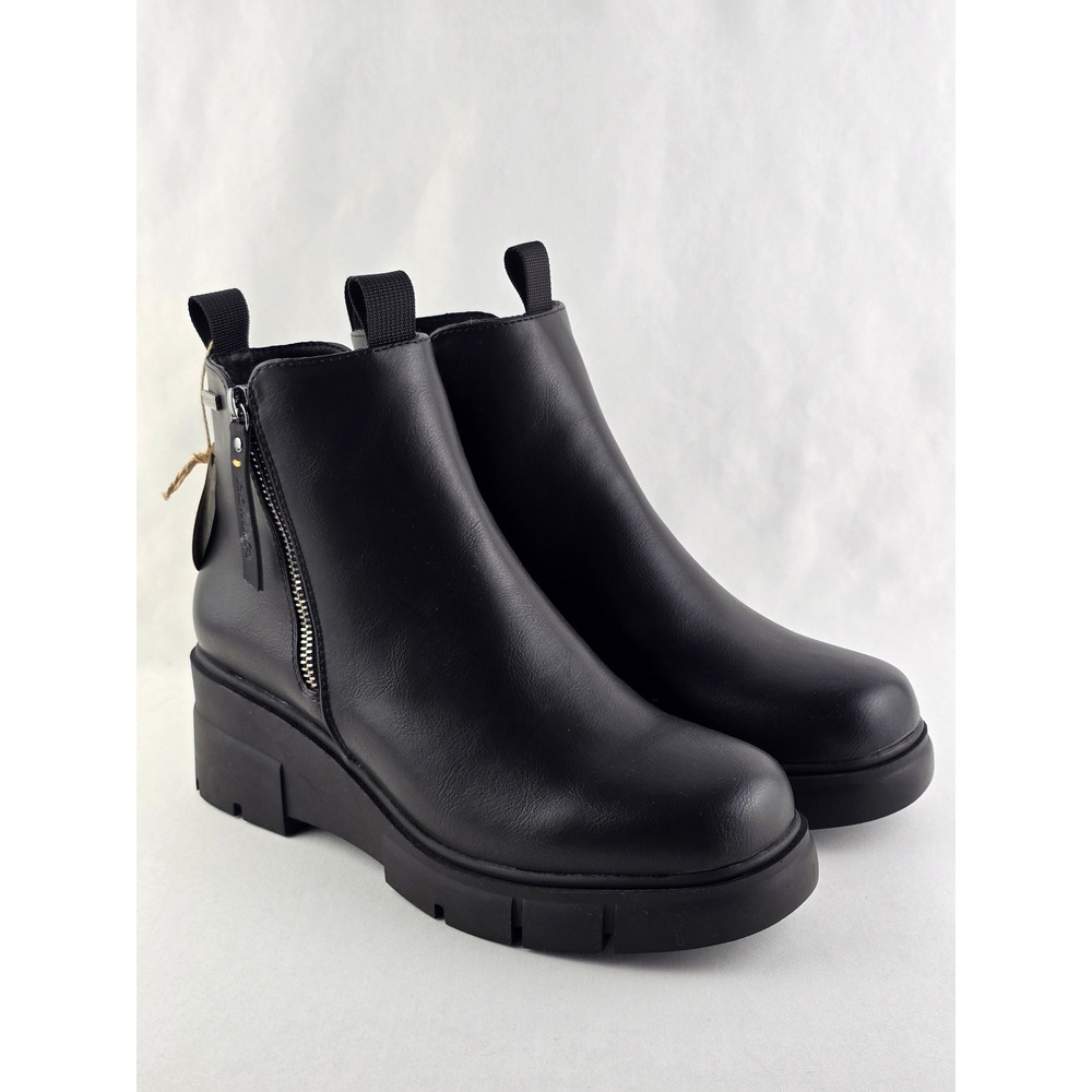 NWT Romika Women's Wilma 03 Waterproof Double Zip Black Ankle Boots 41 - Picture 3 of 16